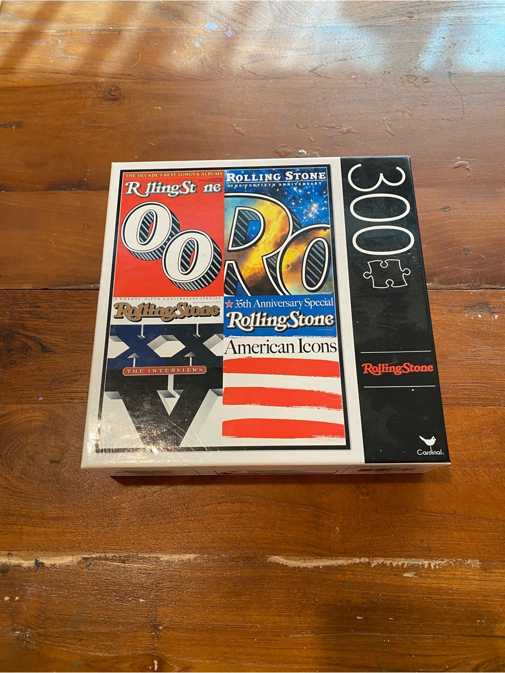 the Rolling Stones 300-Piece Jigsaw Puzzle - American Icons (Red, Black, White)
